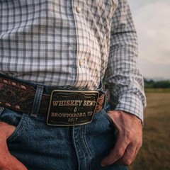 Montana Silversmiths Officially Licensed Whiskey Bent Brownsboro Western Belt…