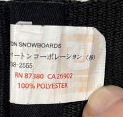 Burton Snowboards Belt Adult Large Black Metal 34-36 W Vintage