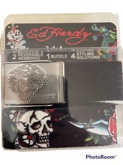 new Ed Hardy 2 Belt Buckes