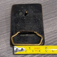 Vintage 1978 AM General Jeep Belt Buckle Solid Brass BTS Made in USA Heritage