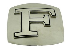 New Men Women Initial Letter A-Z Belt Buckles Western Cowboy Silver Chrome Metal