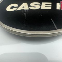 CASE IH Licensed Product Oval Belt Buckle Black Silver Tone CNH America LLC