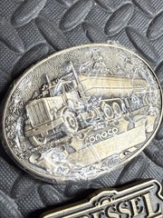 Lot: 1983 American Oil Field Belt Buckle, Conoco Tanker & 2 More Vtg. Oil & Gas!