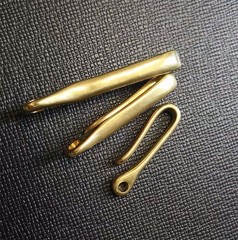 Brass Fish Hook Belt Clip Keychain Holder Key Manager lot