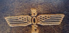 El Cid Boeing Buckle Totem Leather and Brass Belt 3.25×2.5&Prime; Vintage