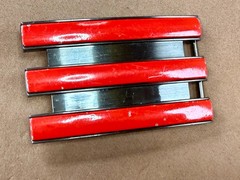 Adidas Golf 3 Stripe Red Gray Color – Trophy Award Style Sports Belt Buckle