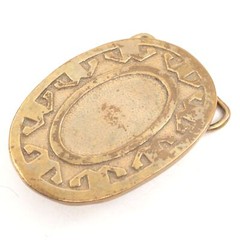 Oden Solid Brass Belt Buckle – Vintage – RC1946
