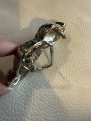 Buckle Rage Handlebar Mustache Novelty Belt Buckle Silver Tone Hipster Kitsched