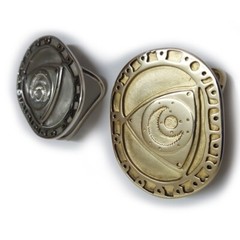 Rotary Belt Buckle in solid brass or bronze