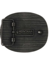 Montana Silversmiths Men's Keep It Old School Whiskey Bent Buckle Silver