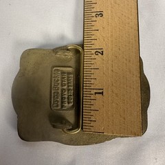 Vintage Dynabuckle Blaw Knox Paver Brass Belt Buckle Industrial USA Made #1151