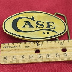 Case XX Brass Belt Buckle by Baron Buckle Free Shipping to USA
