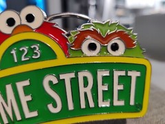 New 123 Sesame Street Metal Belt Buckle ~ 1.25&Prime; belt wide – 2011
