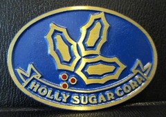 Holly Sugar Corporation Brass Belt Buckle Advertising Promo 1970&rsquo;s Dyna Buckle