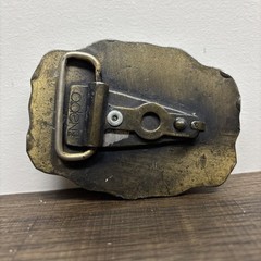 Vintage Belt Buckle « Frank » Name Brass Oden Inc. Western Cowboy 1970&rsquo;s