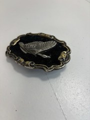 Vintage Canadian Goose  » Great American  » Brass/Fabric Belt Buckle # 5004
