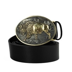 American Bison Buffalo Buckle, Western American cowboy style, Wild West, Cowboy