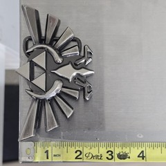Legend of Zelda Hylian Crest Belt Buckle Men&rsquo;s Silver Pewter Gaming Fan Gift