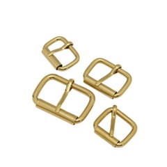 5Pcs Roller Pin Buckle Brass Adjusting Buckle Belt Hardware Accessory Rectangle
