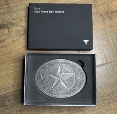 Tesla Giga Texas Belt Buckle DON&rsquo;T MESS WITH TEXAS Collectible NEW in box