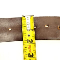 Vintage 1970s-era Budweiser Beer Brass Belt Buckle Anheuser-Busch + Leather Belt