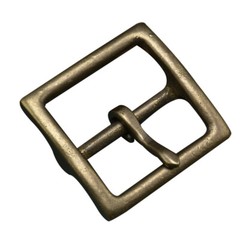 Men 4.3cm Width Solid Antique Brass Pin Buckle Leather Belt Replacement Buckle