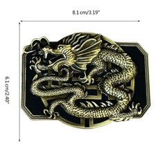 Chinese Style Relief Dragon Pattern Buckle Belt DIY Components Heavy Rock Buckle