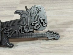 New Fender guitar motif belt buckle Metal Alloy