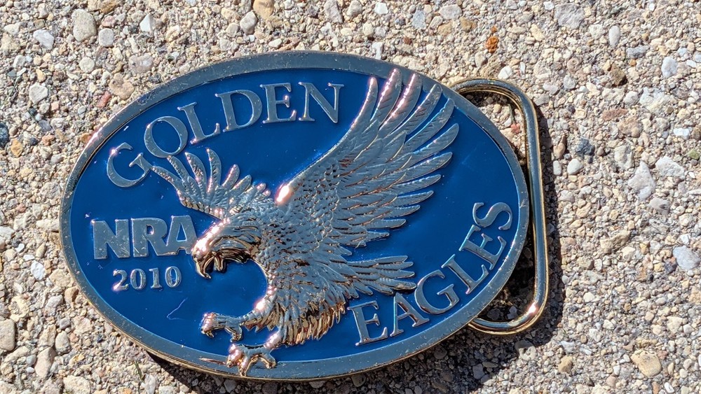 2010 NRA Golden Eagle Belt Buckle