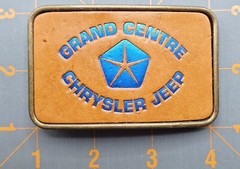 Belt Buckle , Grand Centre , Chrysler Jeep , Leather