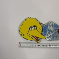 Sesame Street BIG BIRD Metal/Enamel 3 1/2&Prime; Wide BELT BUCKLE