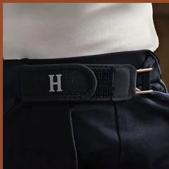 2PCS No Buckle Elastic Belt Hook Adjustable Waist Belt Clips for Men & Women