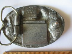 Vintage WWII Pearl Harbor U.S.S. Arizona Memorial Belt Buckle JOPA 1987