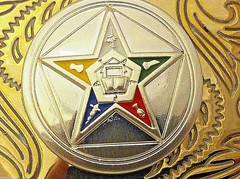 Order of the Eastern Star Belt Buckle Western Style New Design!!