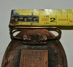 2012 Heart of Zachary Cape Canaveral Energy Center Award Brass Tone Belt Buckle