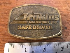 Jenkins Transport Inc Safe Driver Mens Metal Belt Buckle 2 1/8&Prime; X 3&Prime;