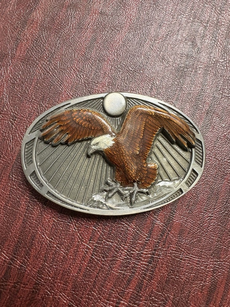 Landing Bald Eagle Belt Buckle Masterpiece Collection of America Vintage