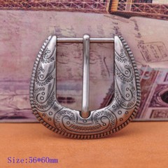 Vintage Flower Engraved Western Cowboy Belt Buckle 3 piece Set Fit 30mm Strap