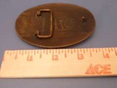 VINTAGE TEXAS LONE STAR STATE TRUCK BELT BUCKLE TEXAS STAR LONGHORN BULL