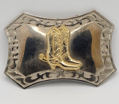 Cowboy Boots Western Belt Buckle Gold Tone / Silver Tone