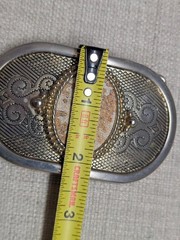 vintage WESTERN buckle belt AGATE hand polished stone COWBOY gemstone ROCK