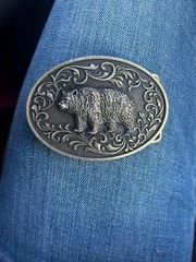 Grizzly Bear Belt Buckle Western Animal Style Yosemite Yellowstone Gift Buckle