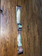 Croakies Artisan 2 Flick Ford 30 MM Webbing Aluminum Buckle Belt 43” Long