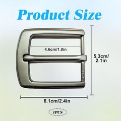 Belt Buckle for Men, Belt Buckle, Zinc Alloy Polished, 40mm, Single…