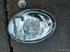 VINTAGE BEAUTIFUL ALPACA MEXICO BELT BUCKLE