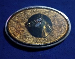 VTG Beaver Buckle Company Belt Buckle – Bass And Horse – Handcrafted Made In USA