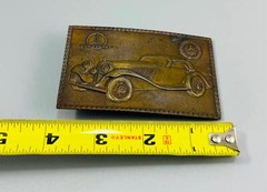 Vintage Lewis Buckles Chicago Mercedes Benz Cabriolet A Brass Belt Buckle