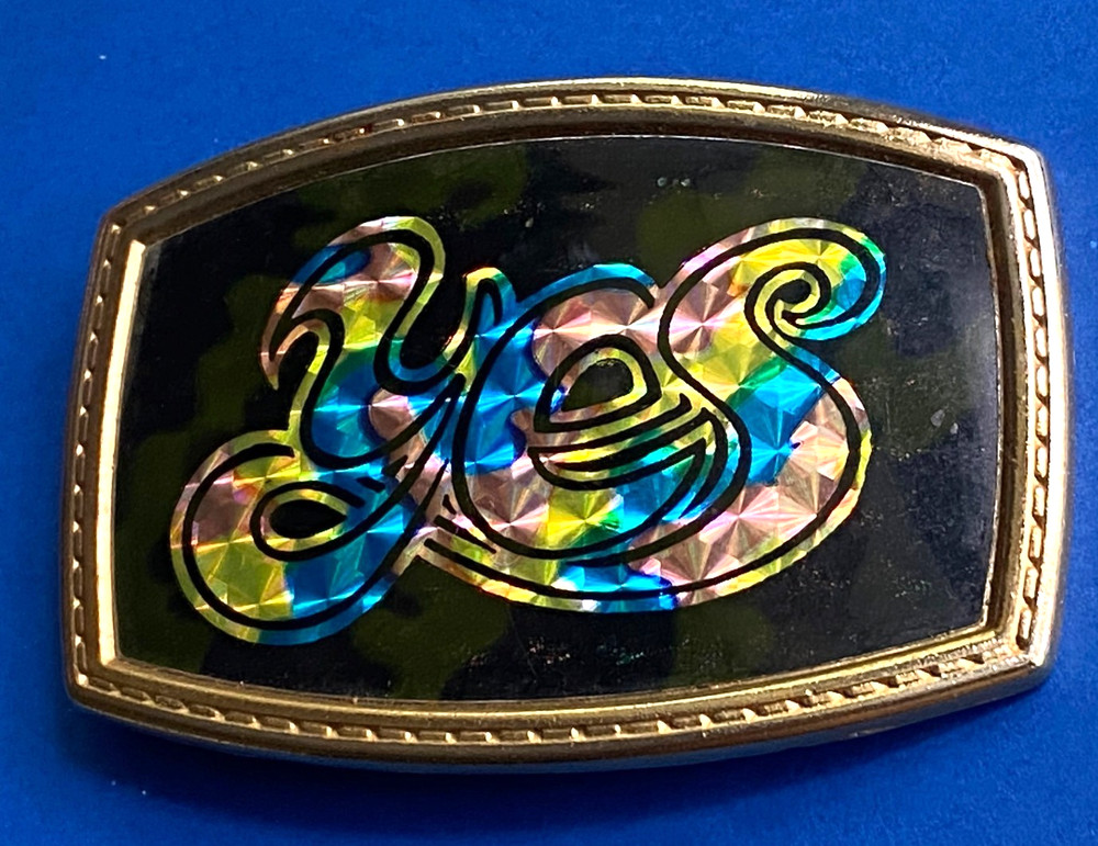 Vintage Yes Rock Band Priszm Belt Buckle