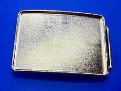 Rectangular Silver Color Craft Project Belt Buckle Make your own DIY Design!