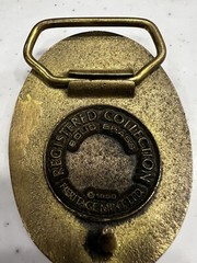 Steel, North Dakota 1881 Centennial Brass Belt Buckle Vintage 1980